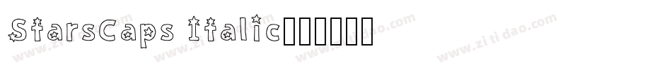 StarsCaps Italic字体转换